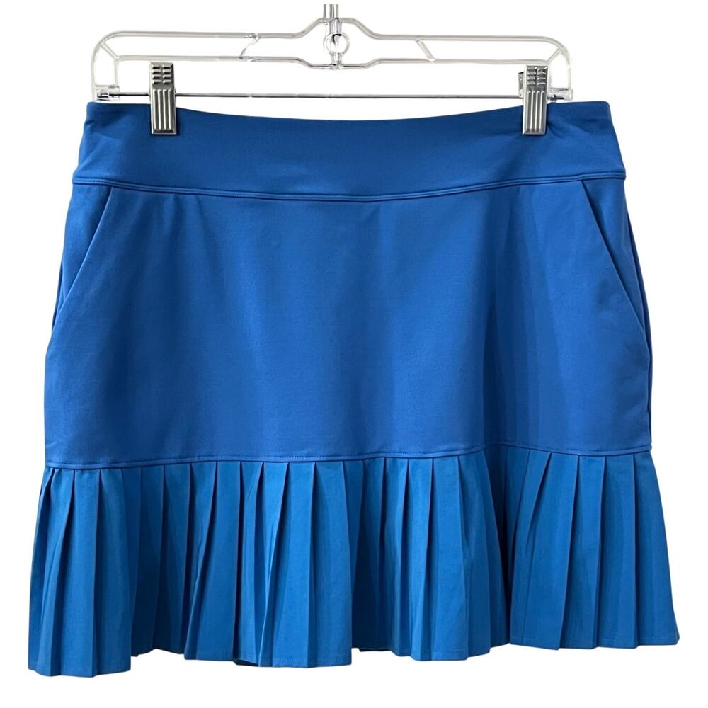 Under Armour Womens Pleated Skort Sz M Blue Tennis Golf Pickleball Shorts Skirt